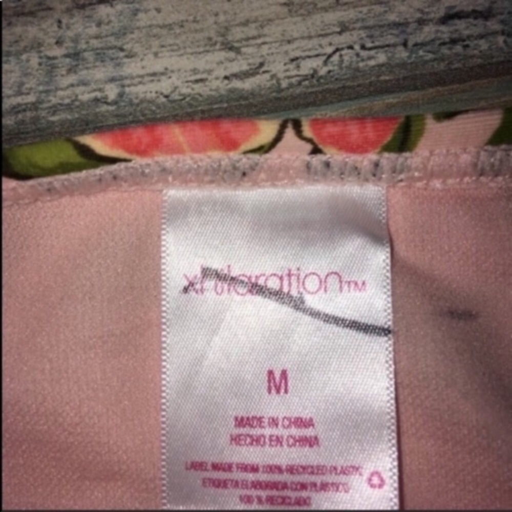 Xhilaration Citrus Print Bikini Bottom Women’s Medium Tropical Fruit Pink Orange - Picture 5 of 6